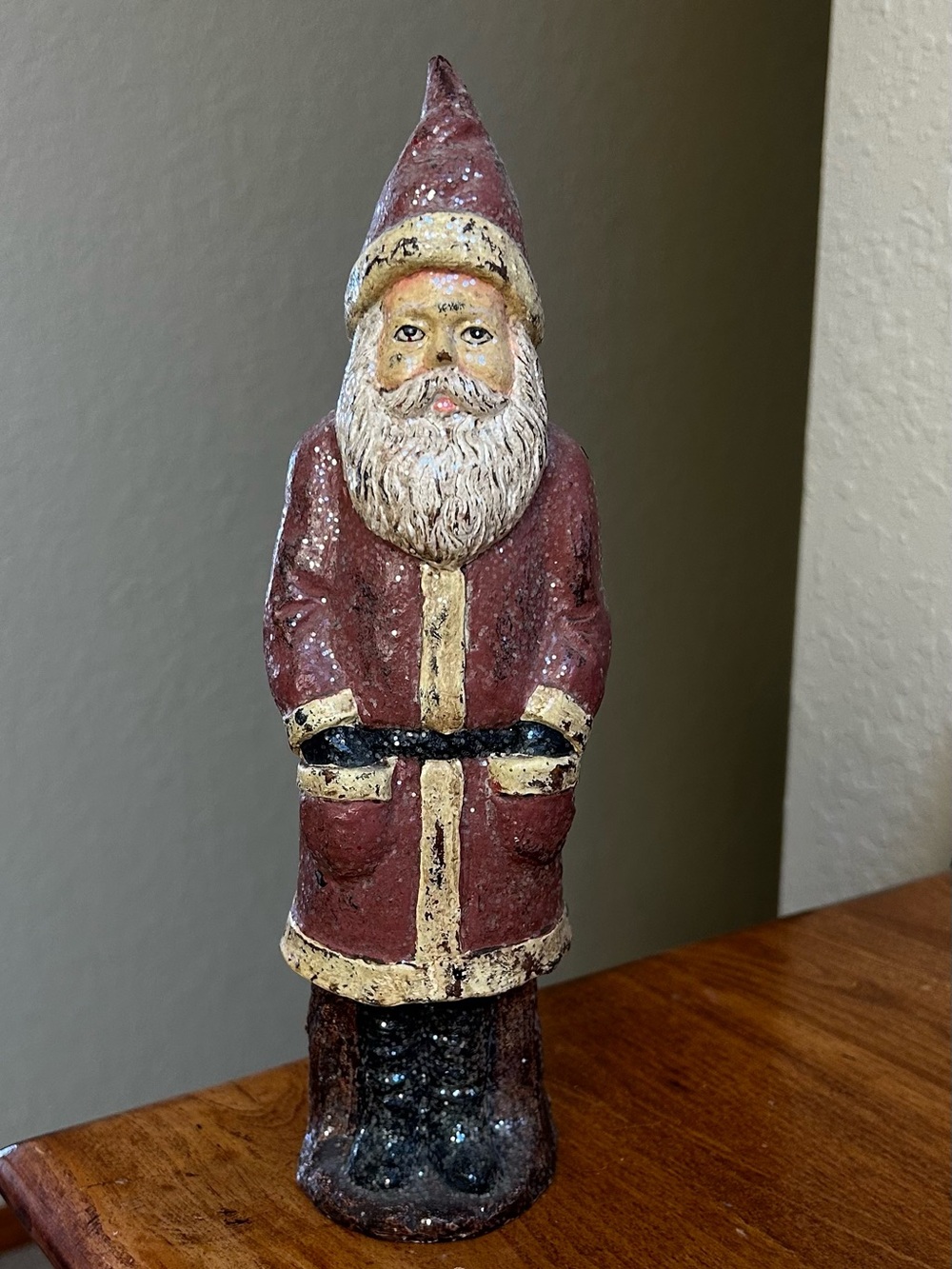 Vintage Santa Figurine Holiday Decor